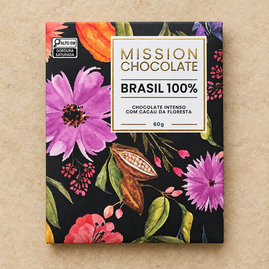 Mission Chocolate Brazil 100% Dark Chocolate Bar