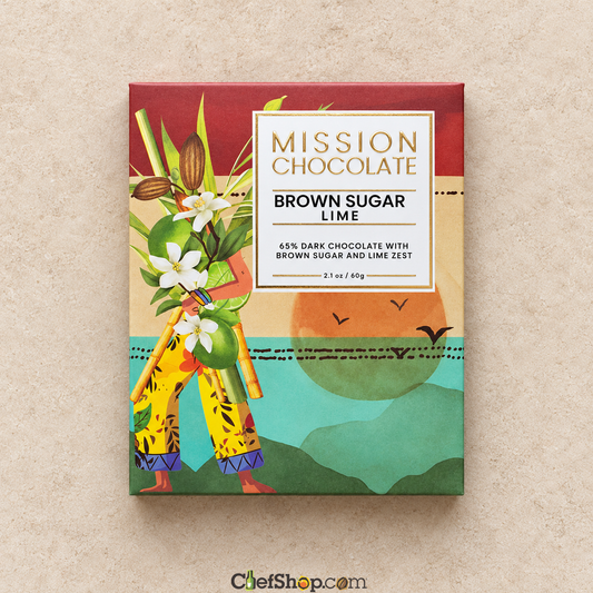 Mission Chocolate Brown Sugar and Lime 65% Dark Chocolate Bar