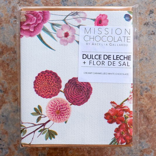 MISSION Chocolate Dulce De Leche with Flor de Sal Caramelized White Chocolate Bar