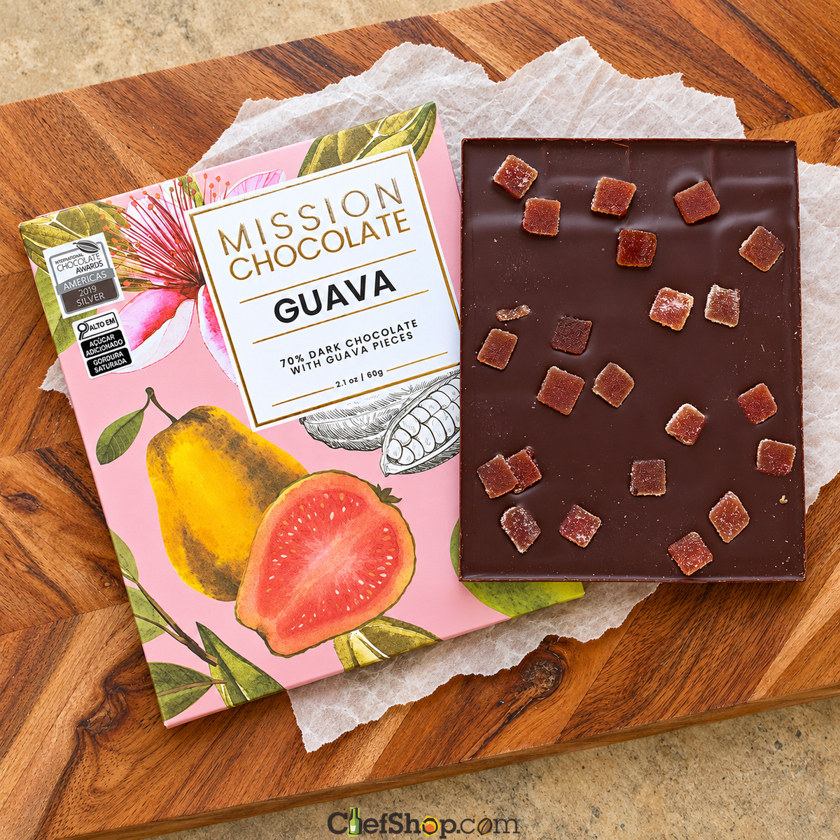 Mission 70% Dark Chocolate with Candied Guava