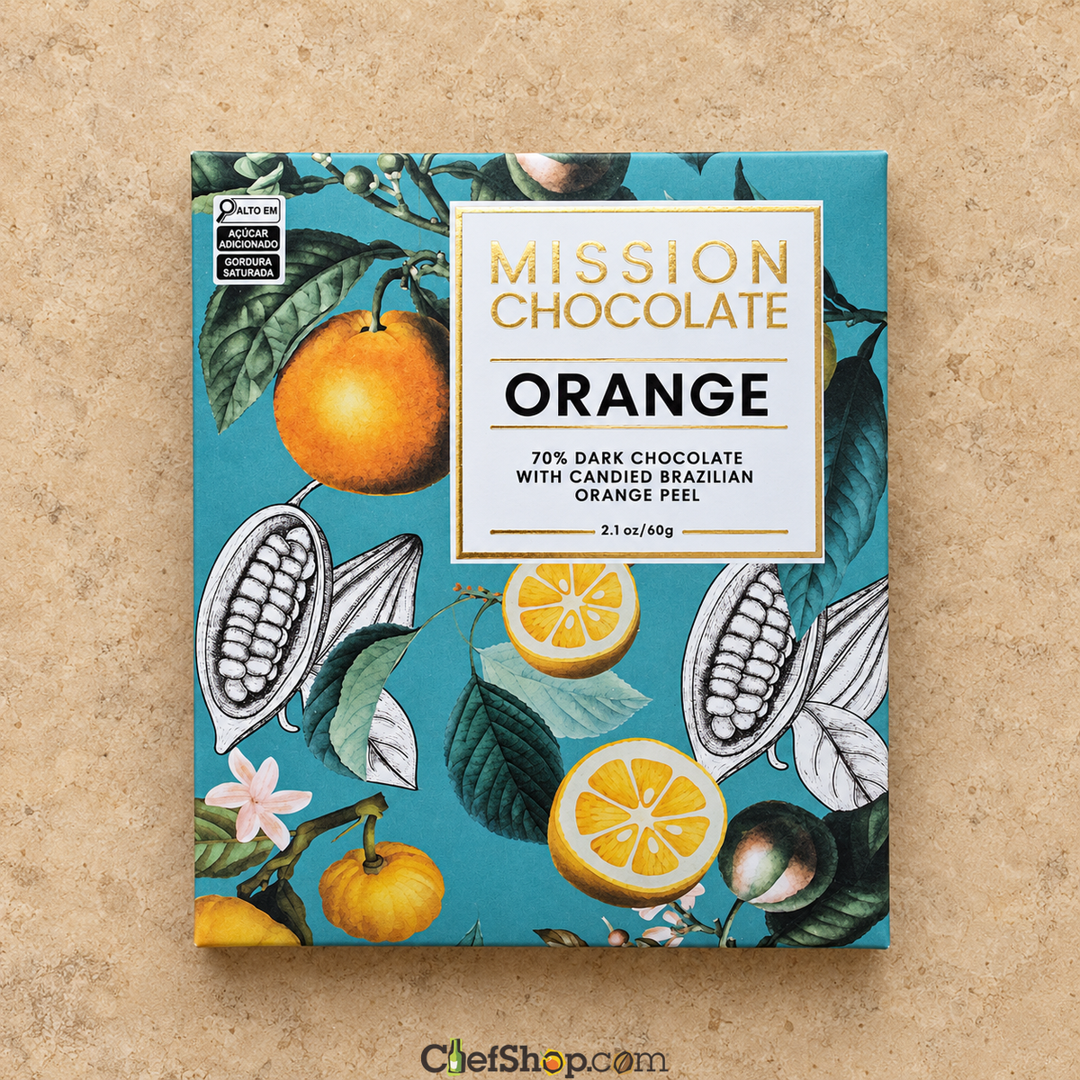 Mission 70% Dark Chocolate Bar with Candied Orange Peel