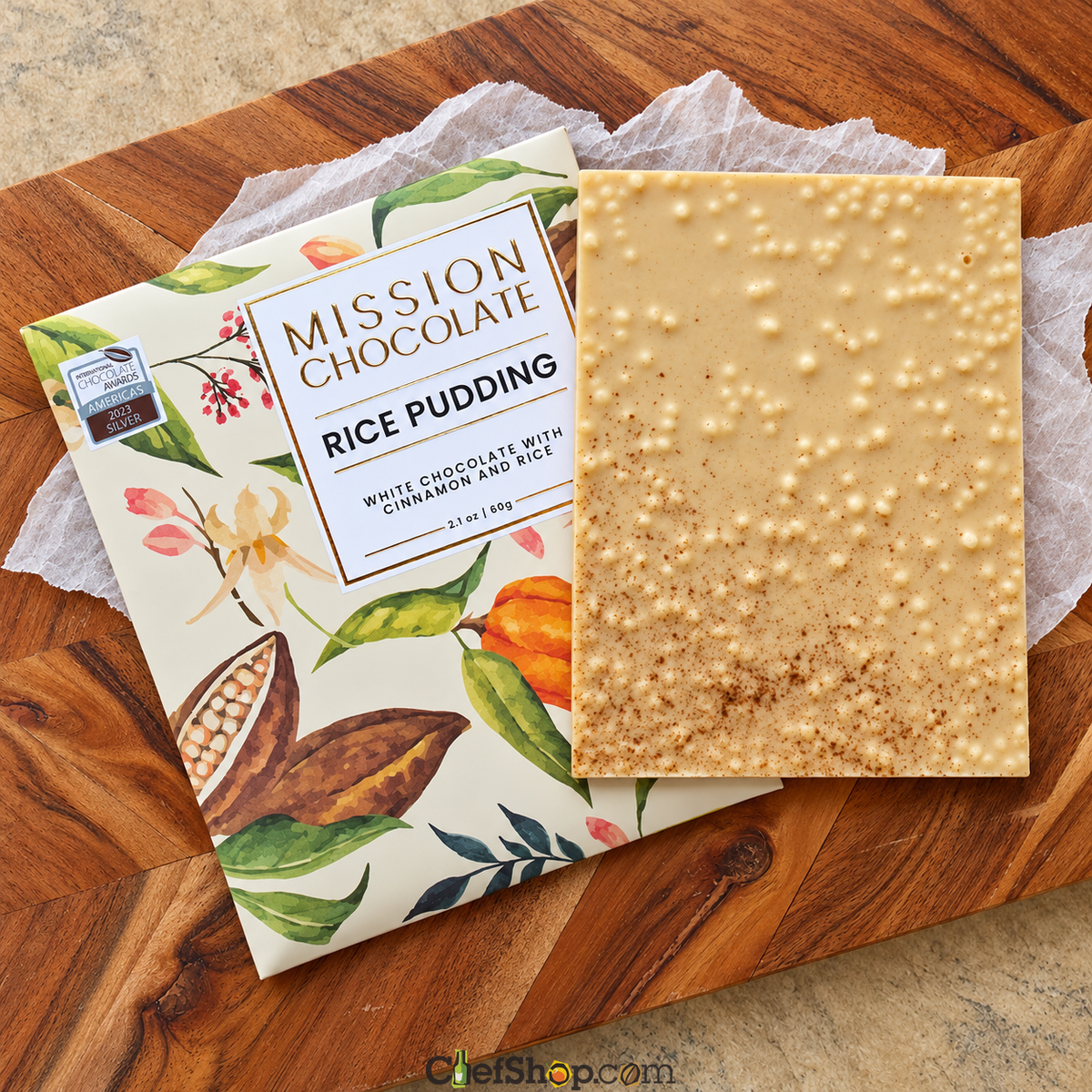 Mission Rice Pudding White Chocolate Bar