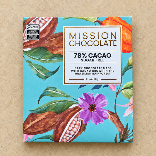 Mission Chocolate 78% Sugar Free Dark Chocolate Bar