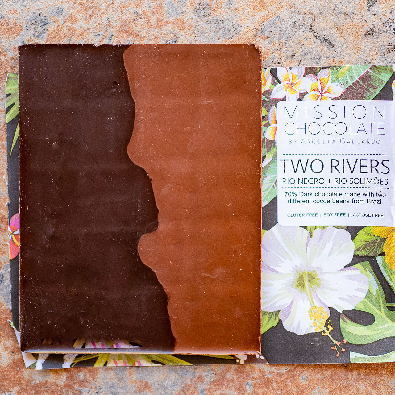 MISSION Chocolate Limited Edition 70-Percent Two Rivers Dark Bar
