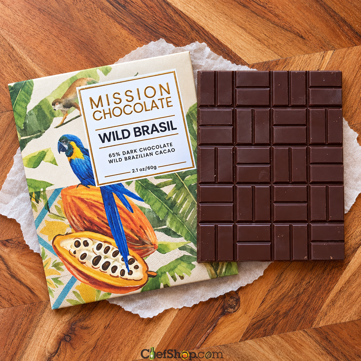 Mission Chocolate Wild Brasil 65% Dark Chocolate Bar