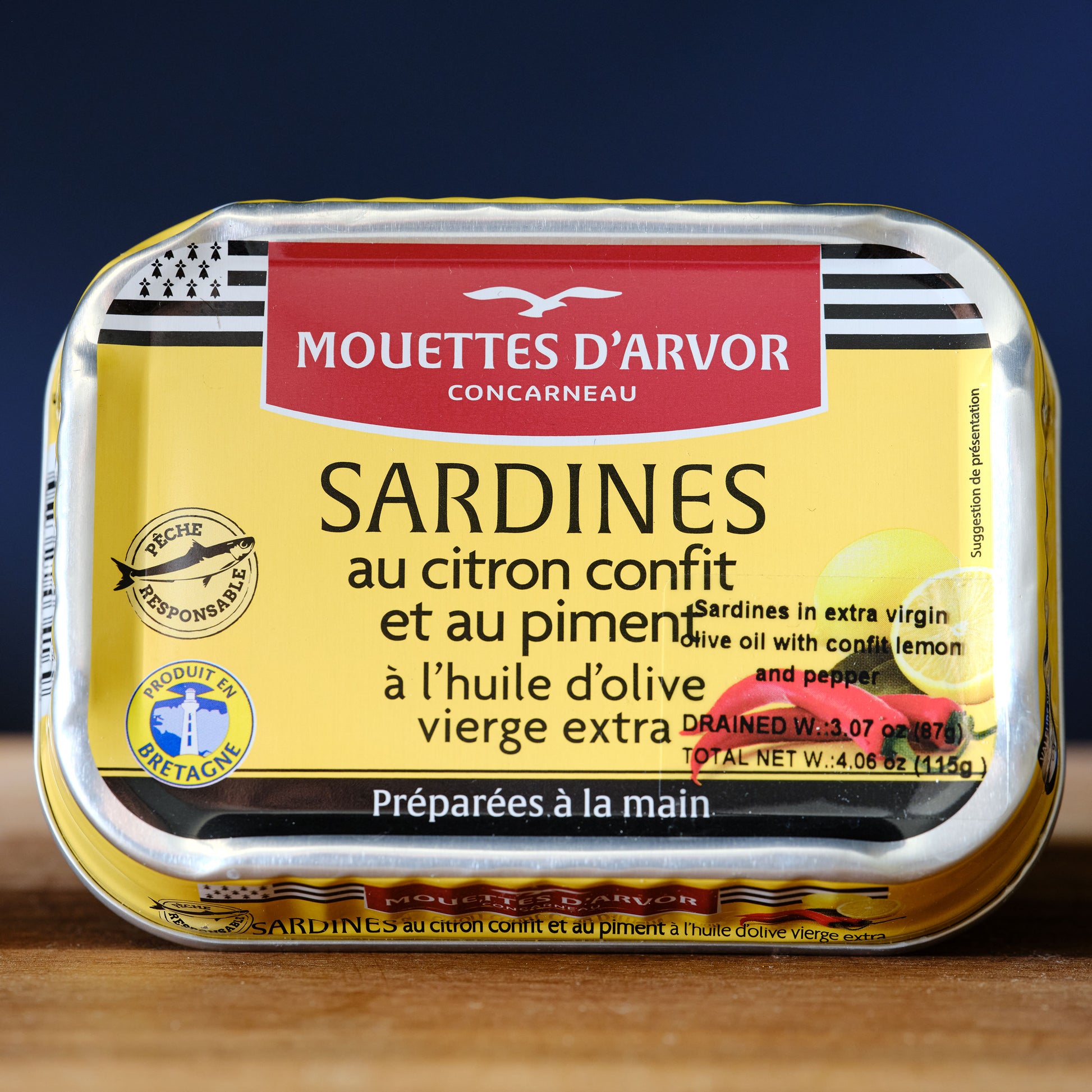 Mouettes d'Arvor Sardines au Citron Confit et au Piment
