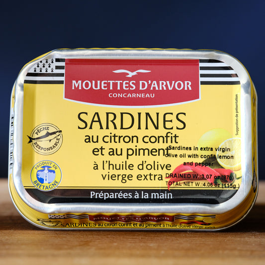 Mouettes d'Arvor Sardines au Citron Confit et au Piment