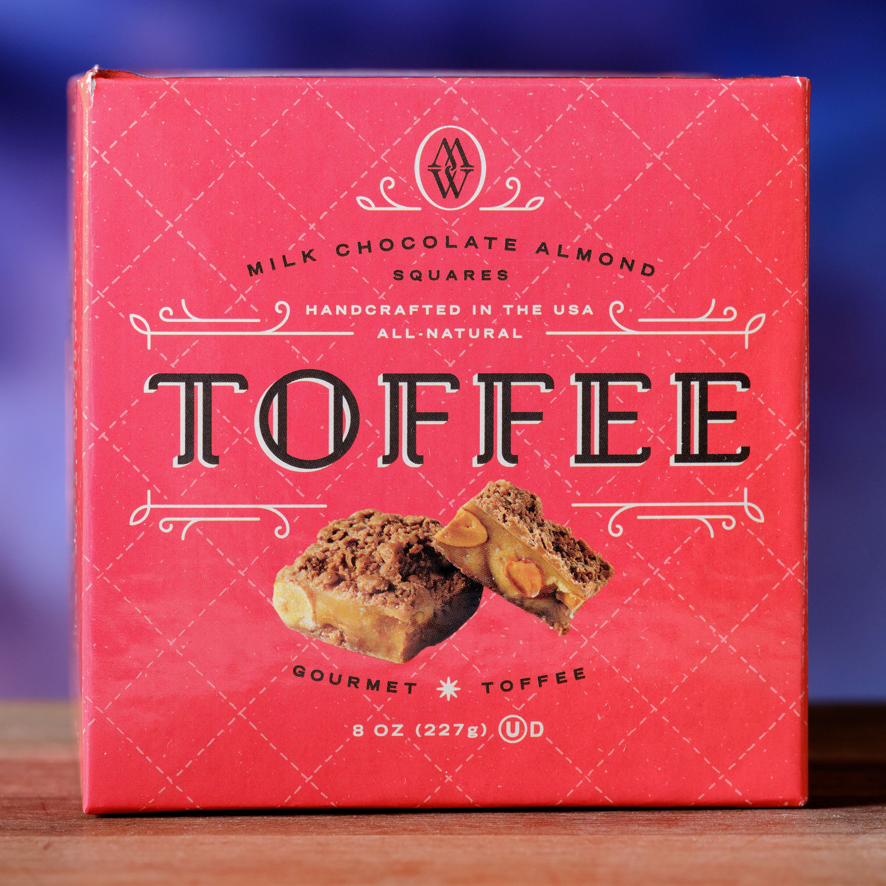 Mrs Weinstein's Milk Chocolate Texas Almond Toffee Squares