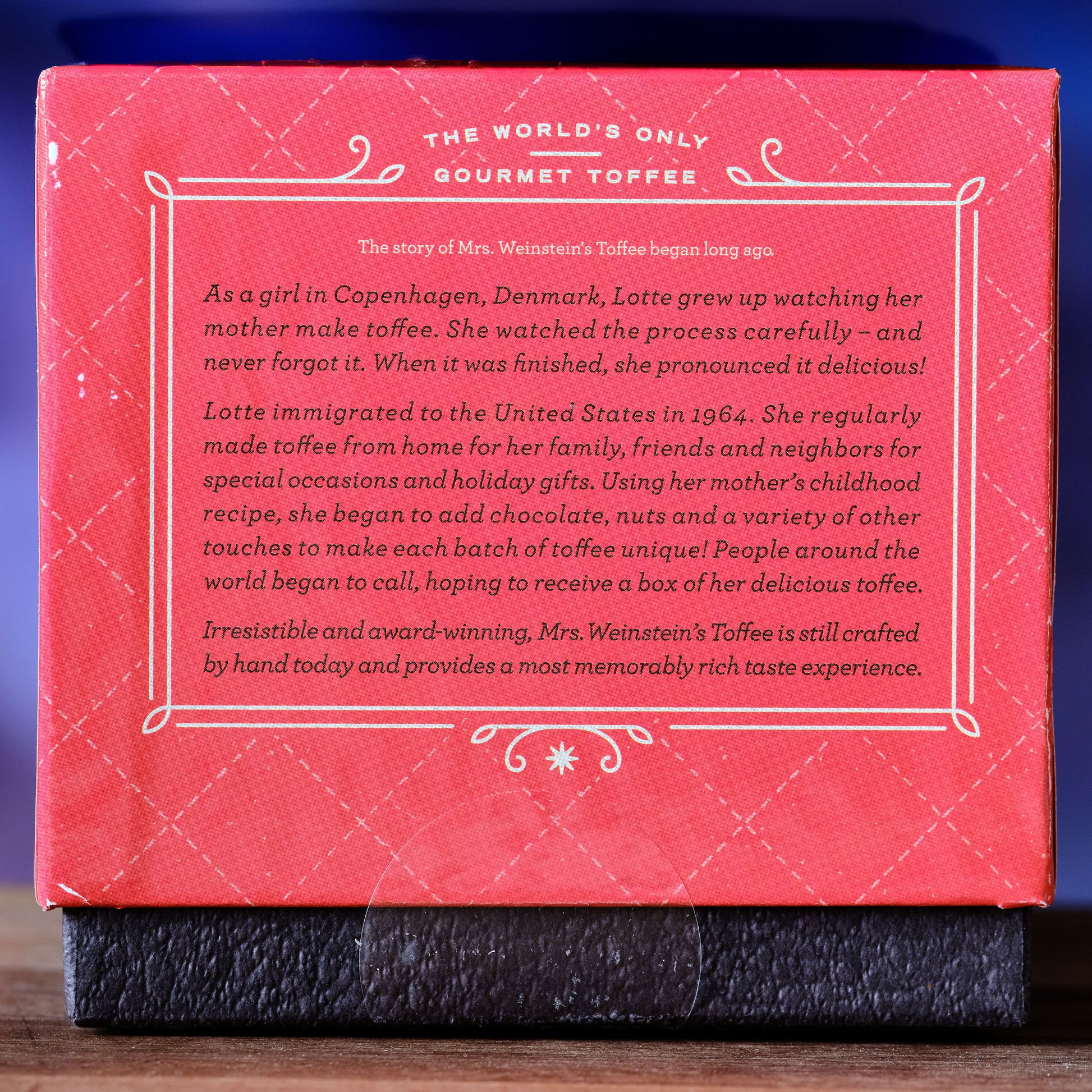 Mrs Weinstein's Milk Chocolate Almond Toffee Squares About