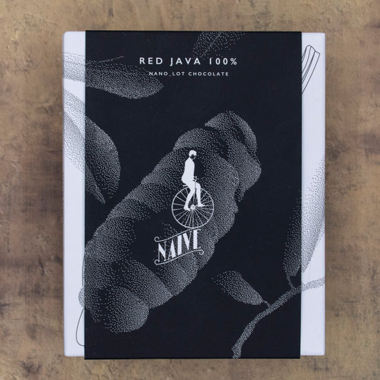Naive Red Java 100% Chocolate Bar