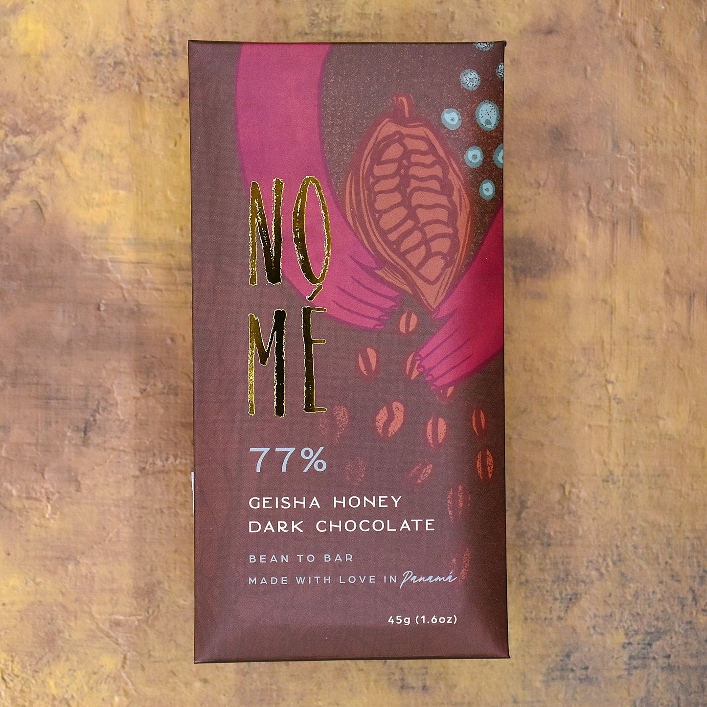 Nomé 77% Dark Chocolate Bar with Geisha Honey Coffee