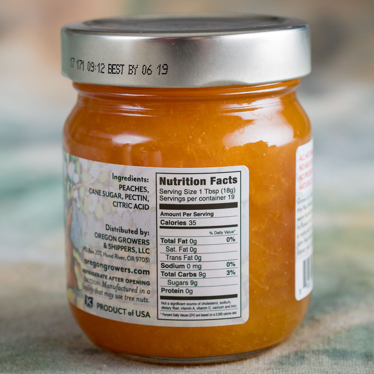Oregon Growers Orchard Peach Jam