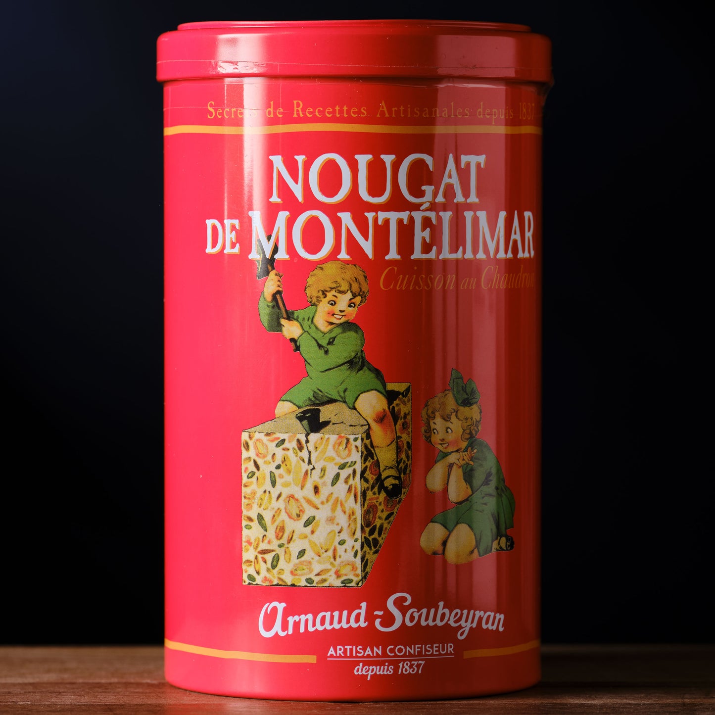 Arnaud Soubeyran Nougat de Montelimar in Red Tin