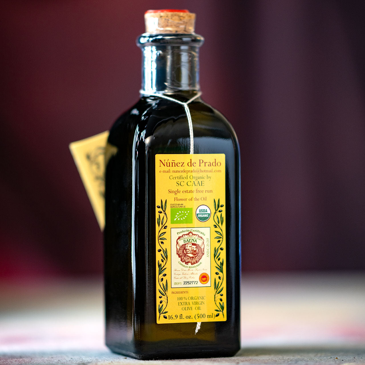 Nunez de Prado Organic Olive Oil Flower of the Oil Single Estate