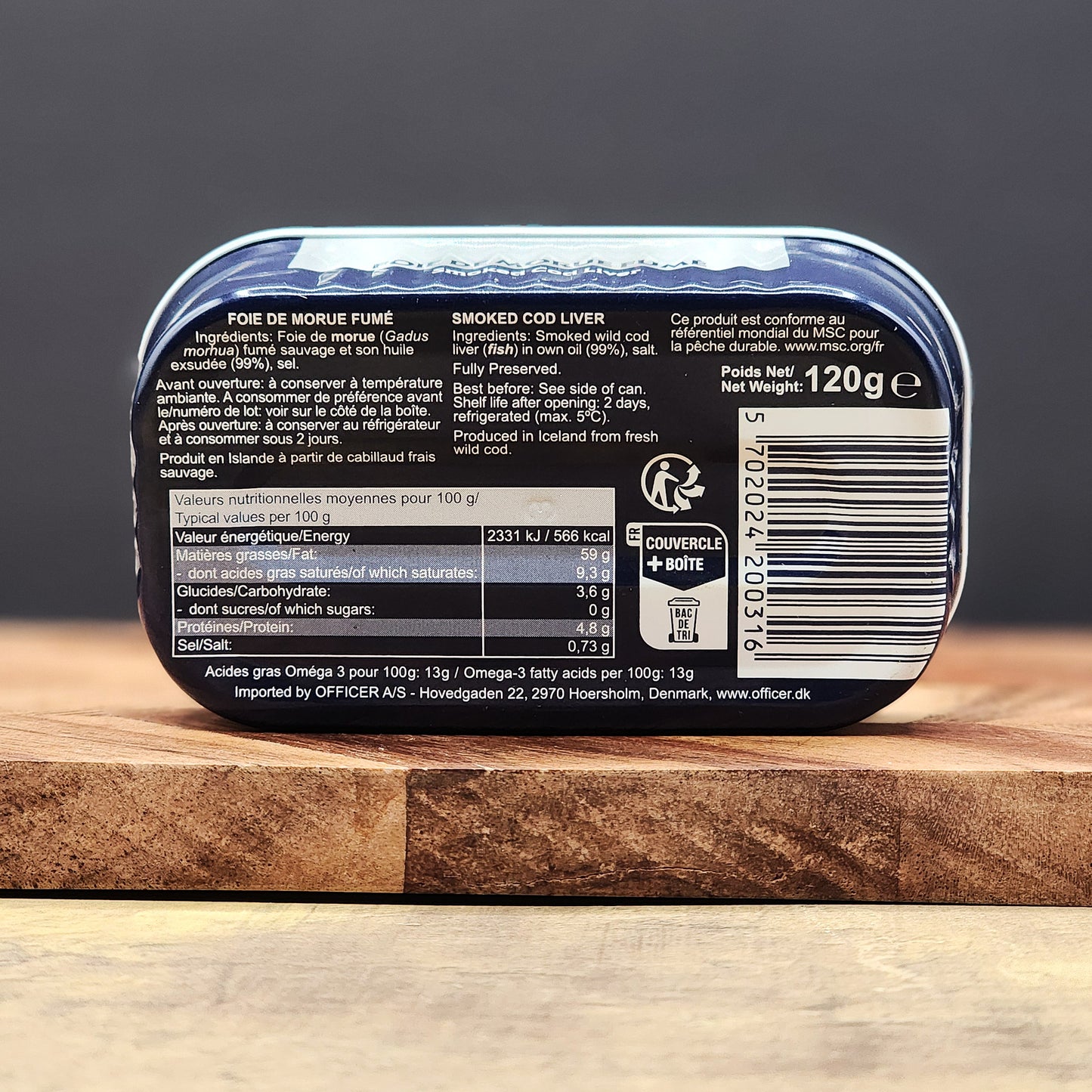 Officer Canned Smoked Cod Liver