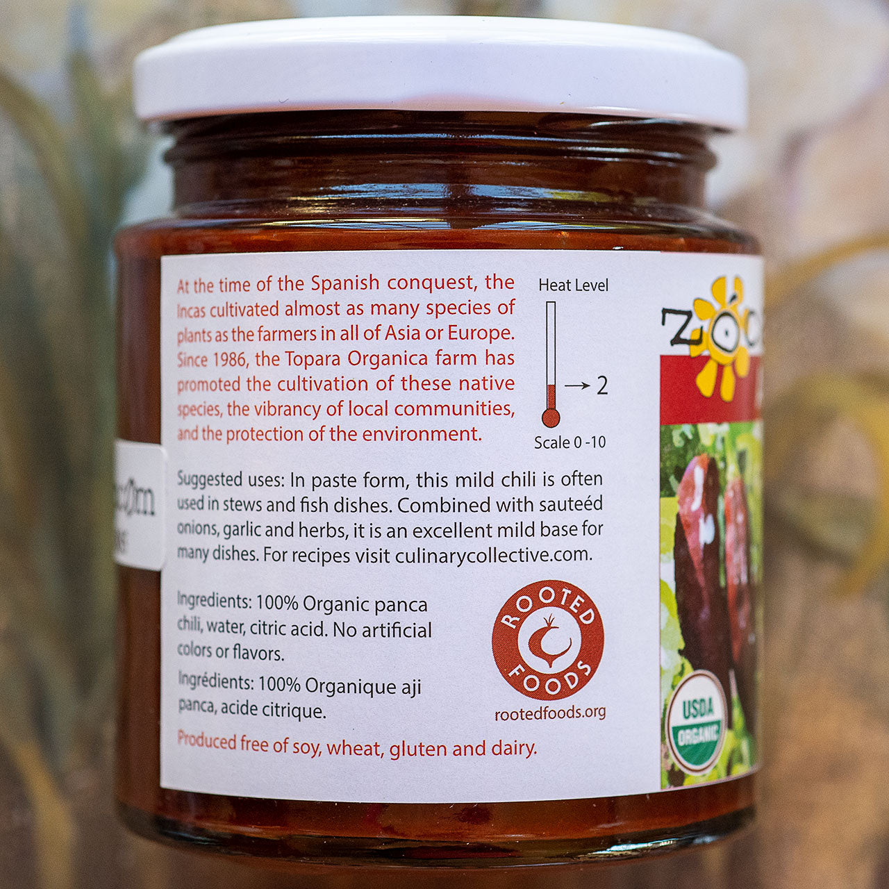 Zocalo Peru Organic Aji Panca Peruvian Chili Paste