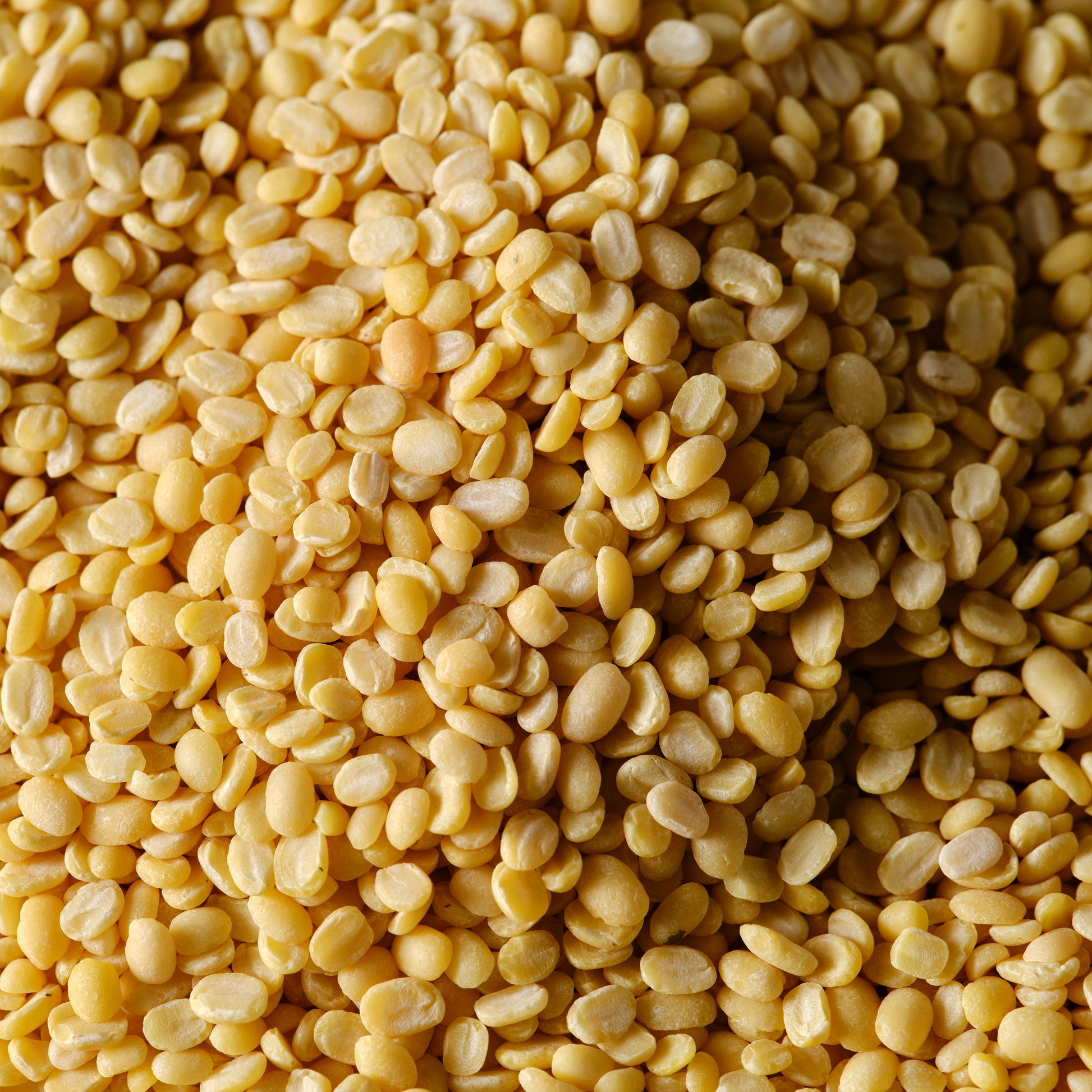 Organic Moong Dal - Split Mung Beans pile