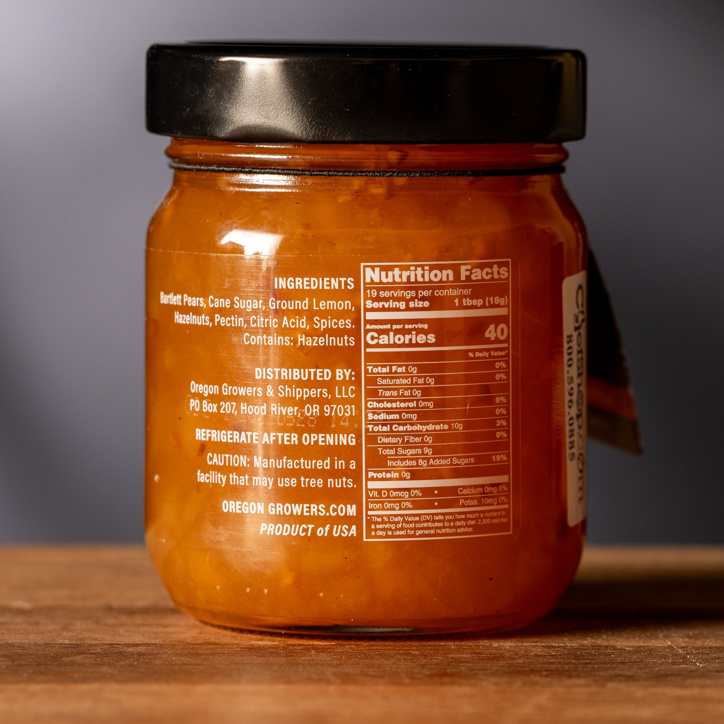 Oregon Growers Pear Hazelnut Fruit Pate