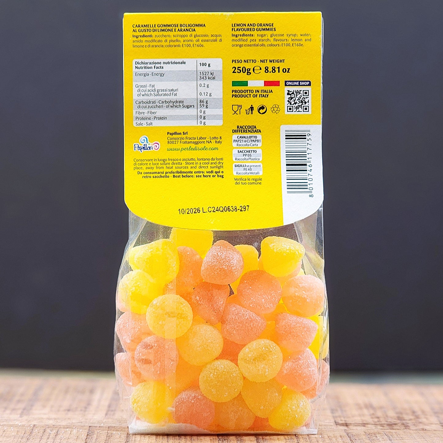Perle di Sole Citrus Gummy Pearls Candies