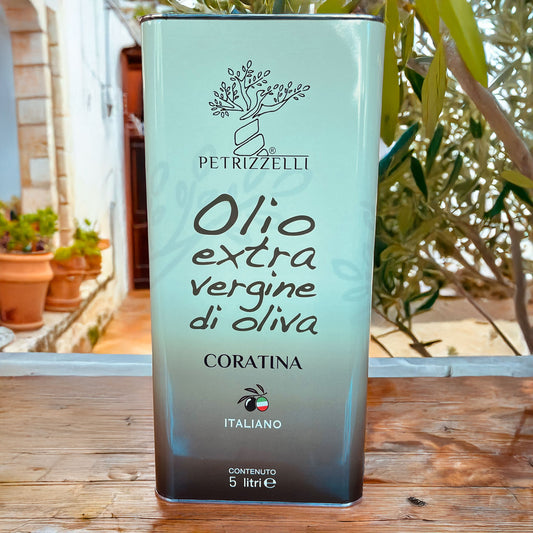 Petrizzelli Coratina Olive Oil - 5 liter tin