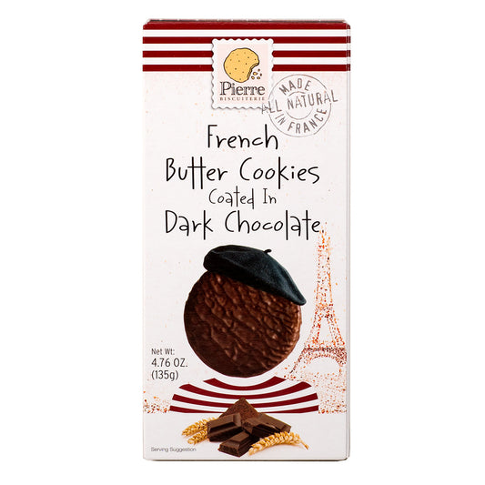Pierre Biscuiterie Dark Chocolate-Coated Butter Cookies