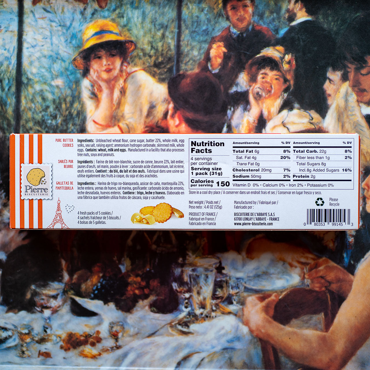 Pierre Biscuiterie Pure French Butter Cookies