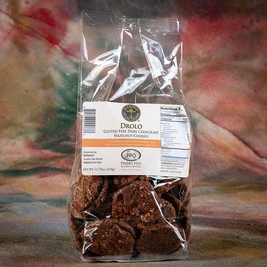 Primo Pan Drolo Gluten Free Dark Chocolate Hazelnut Cookies