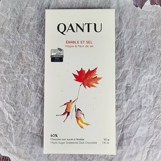 Qantu Maple Sugar Sweetened 60% Dark Chocolate with Maras Fleur de Sel