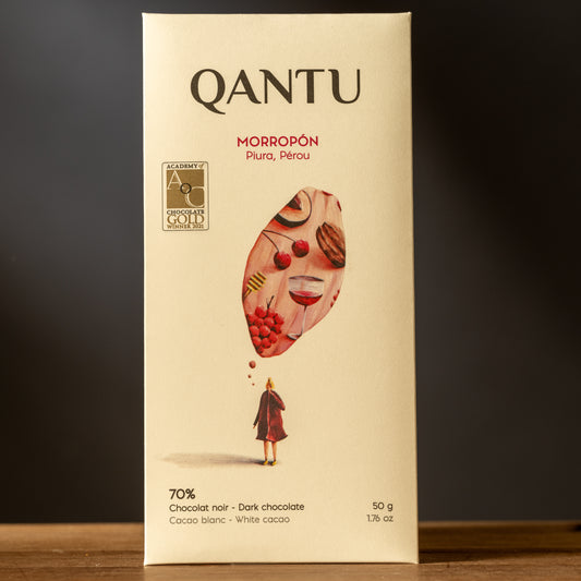 Qantu-Morropon 70%-Dark Chocolate Bar from Peru-Front