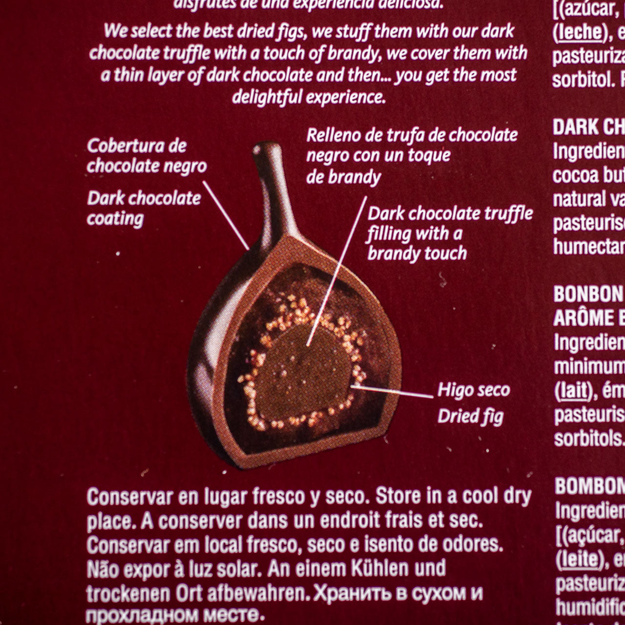 Rabitos Chocolate Stuffed Figs - 8 figs