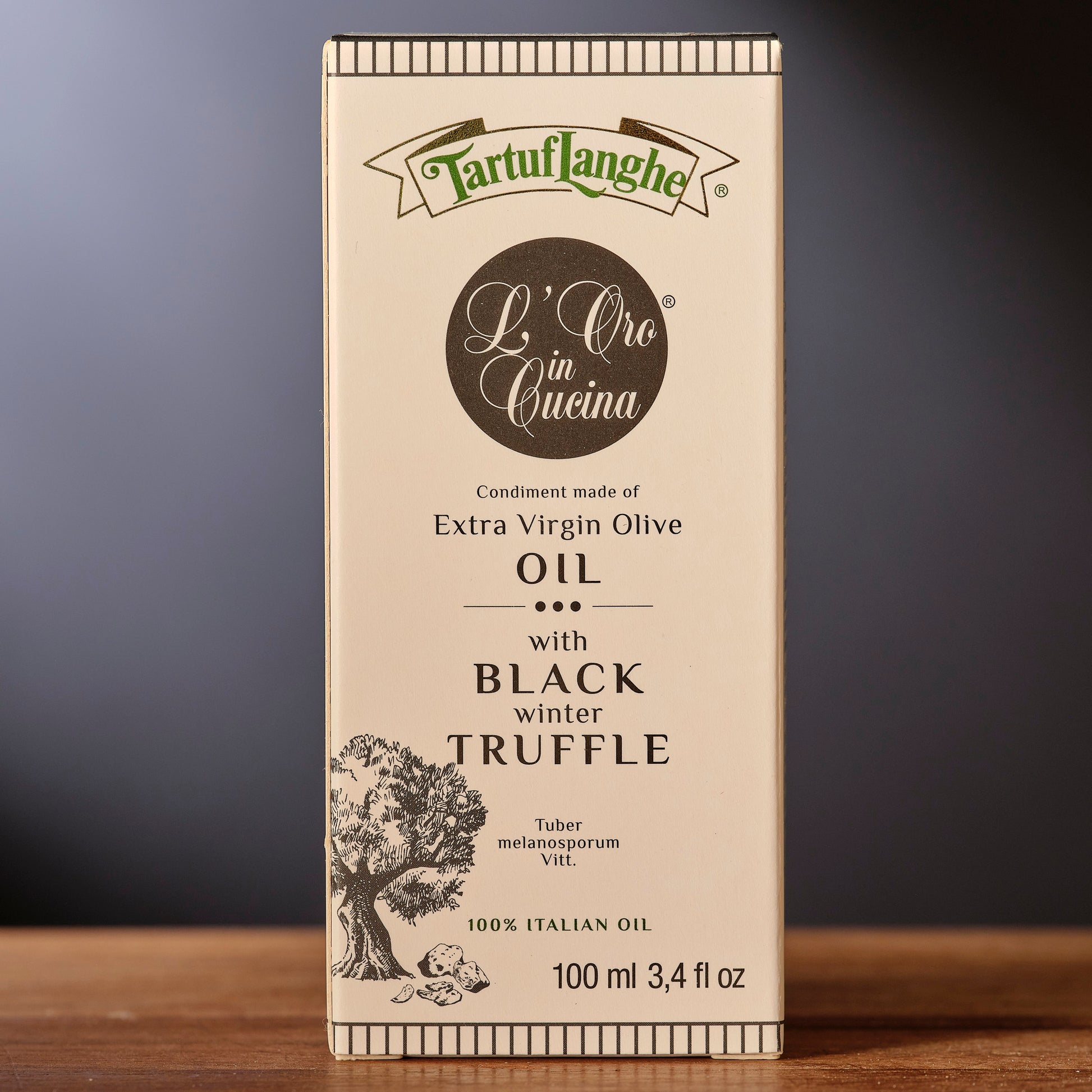 Regalis Organic Black Truffle Arbequina Olive Oil english