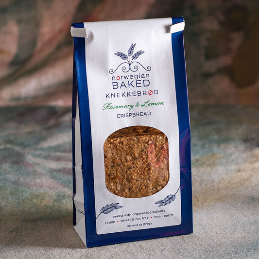 Rosemary and Lemon Knekkebrod Norwegian Crispbread