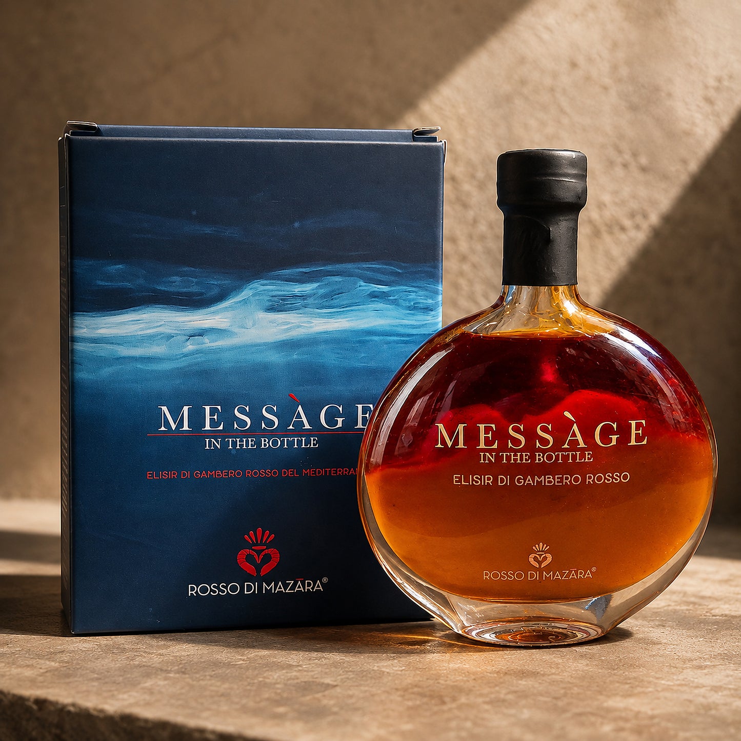 Rosso di Mazara Sicilian Red Prawn Elixir – Messàge in the Bottle