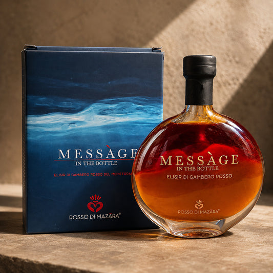 Rosso di Mazara Sicilian Red Prawn Elixir – Messàge in the Bottle