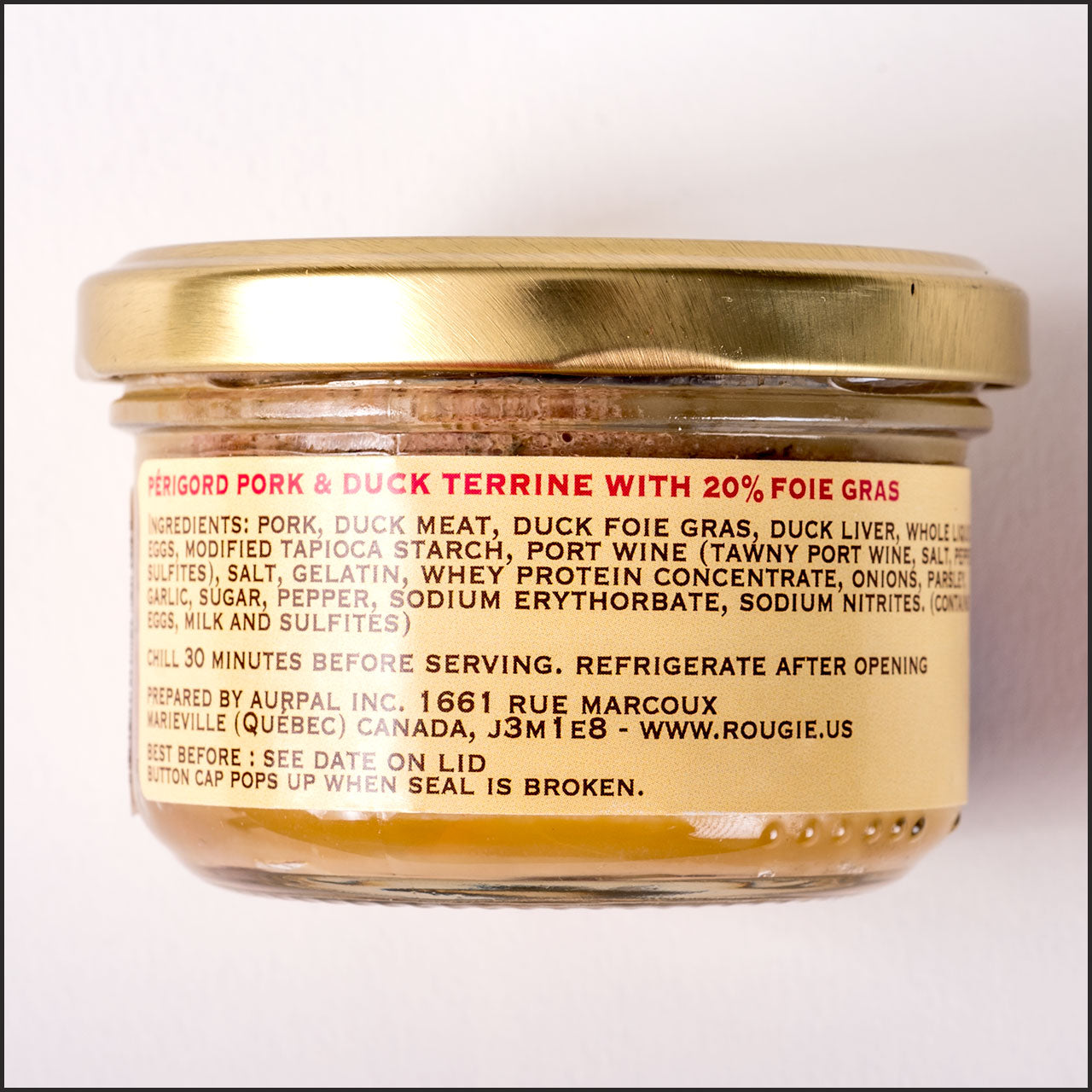 Rougie Pork and Duck Pate with 20 percent Foie Gras