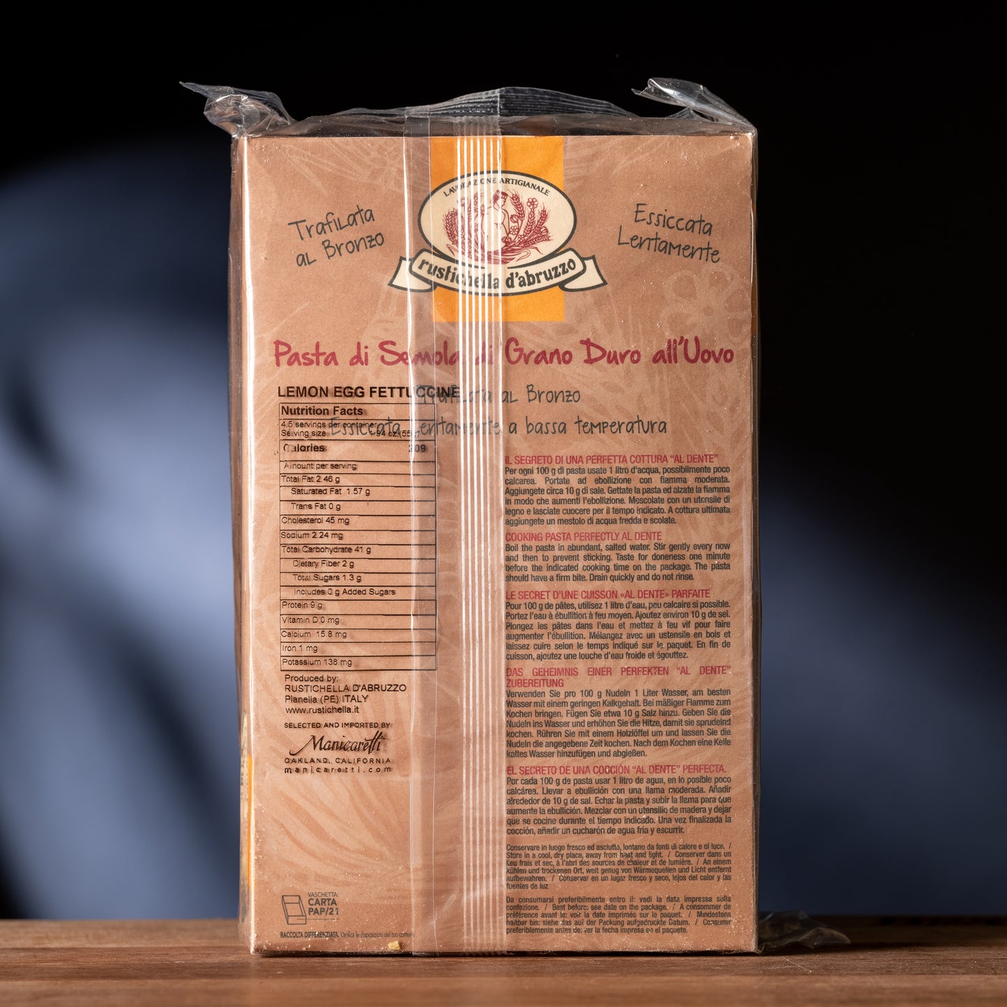 Rustichella d'Abruzzo Egg Fettuccine with Lemon