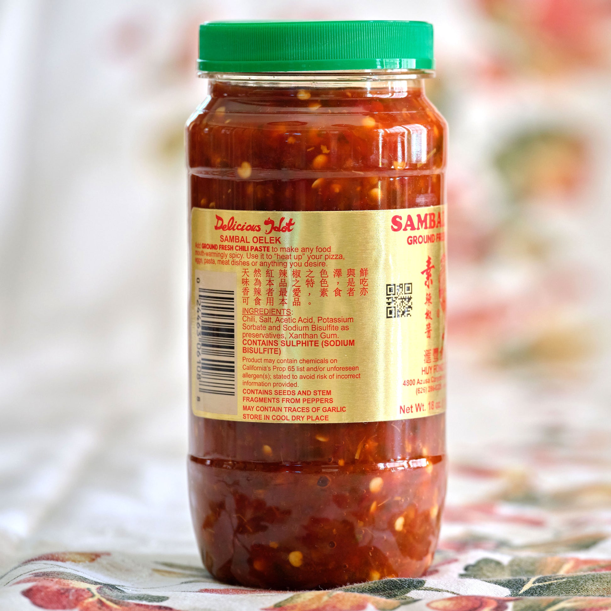 Sambal Oelek Ground Fresh Chili Paste