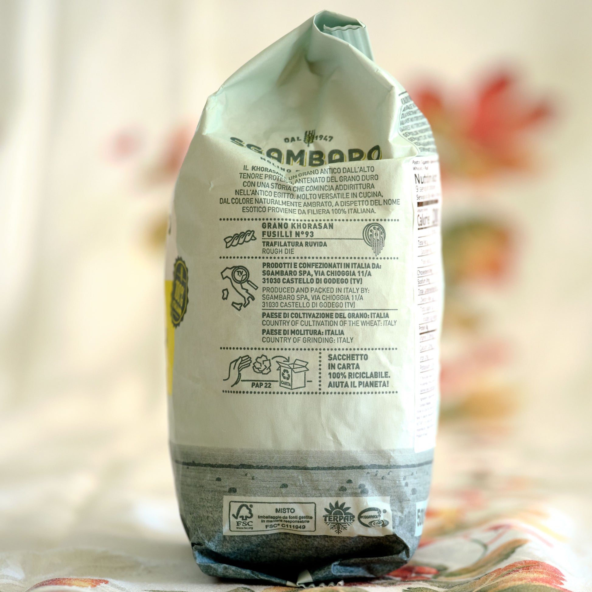 Sgambaro BIO Khorasan Fusilli No 93 organic