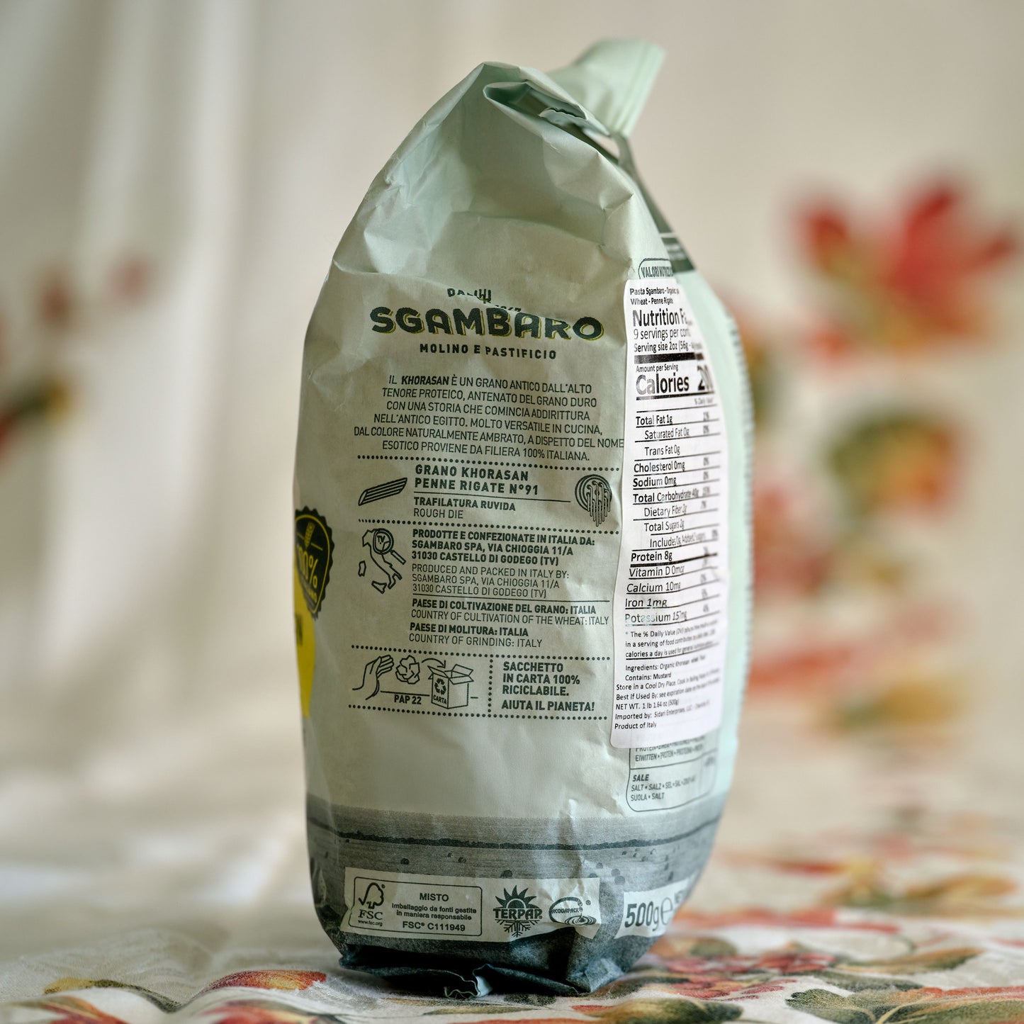 Sgambaro Khorasan Penne No 91 BIO pasta