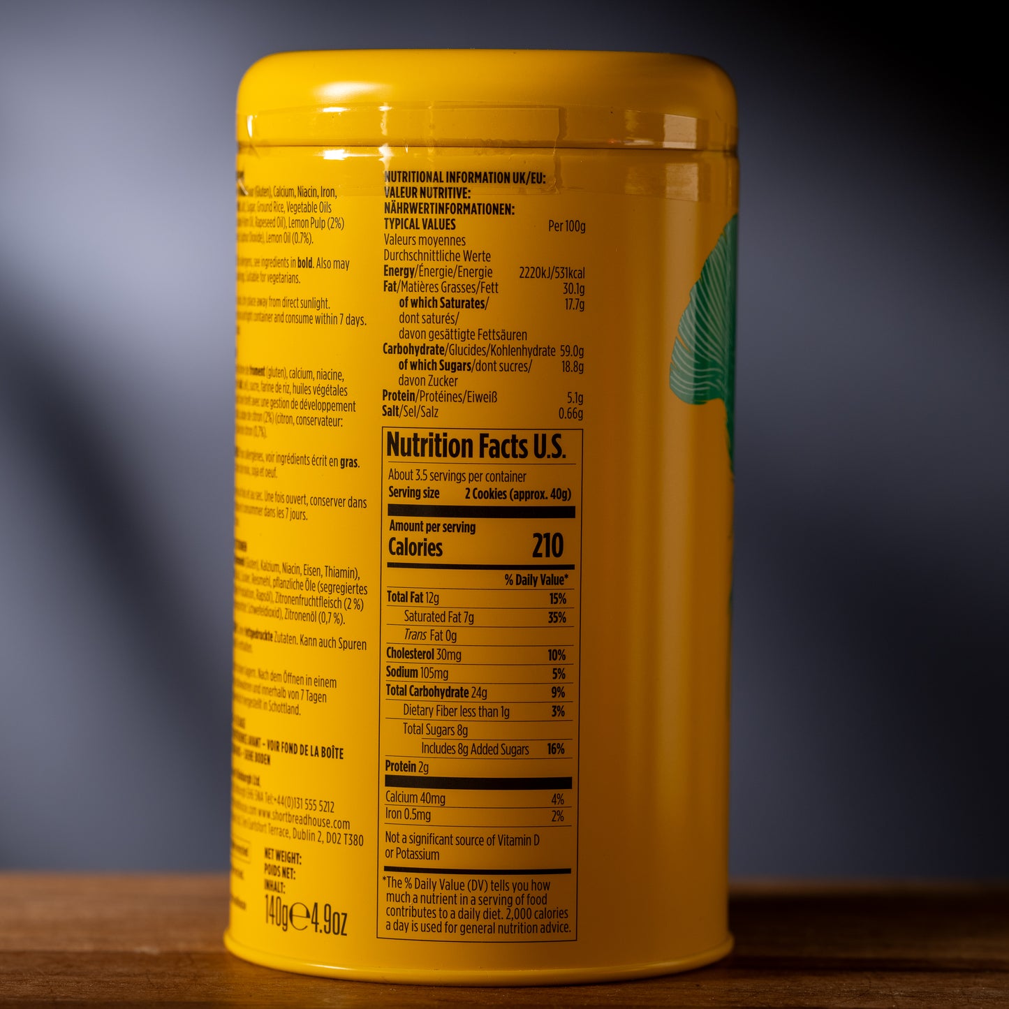 House of Edinburgh Lemon Shortbread Biscuits