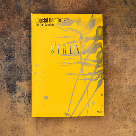Sirene Coastal Rainforest 73% Dark Chocolate Bar with Kelp and Currants