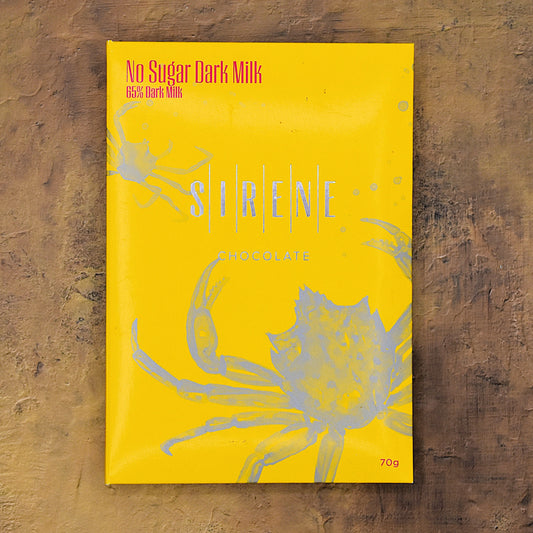 Sirene No Sugar 65% Dark Milk Chocolate Bar