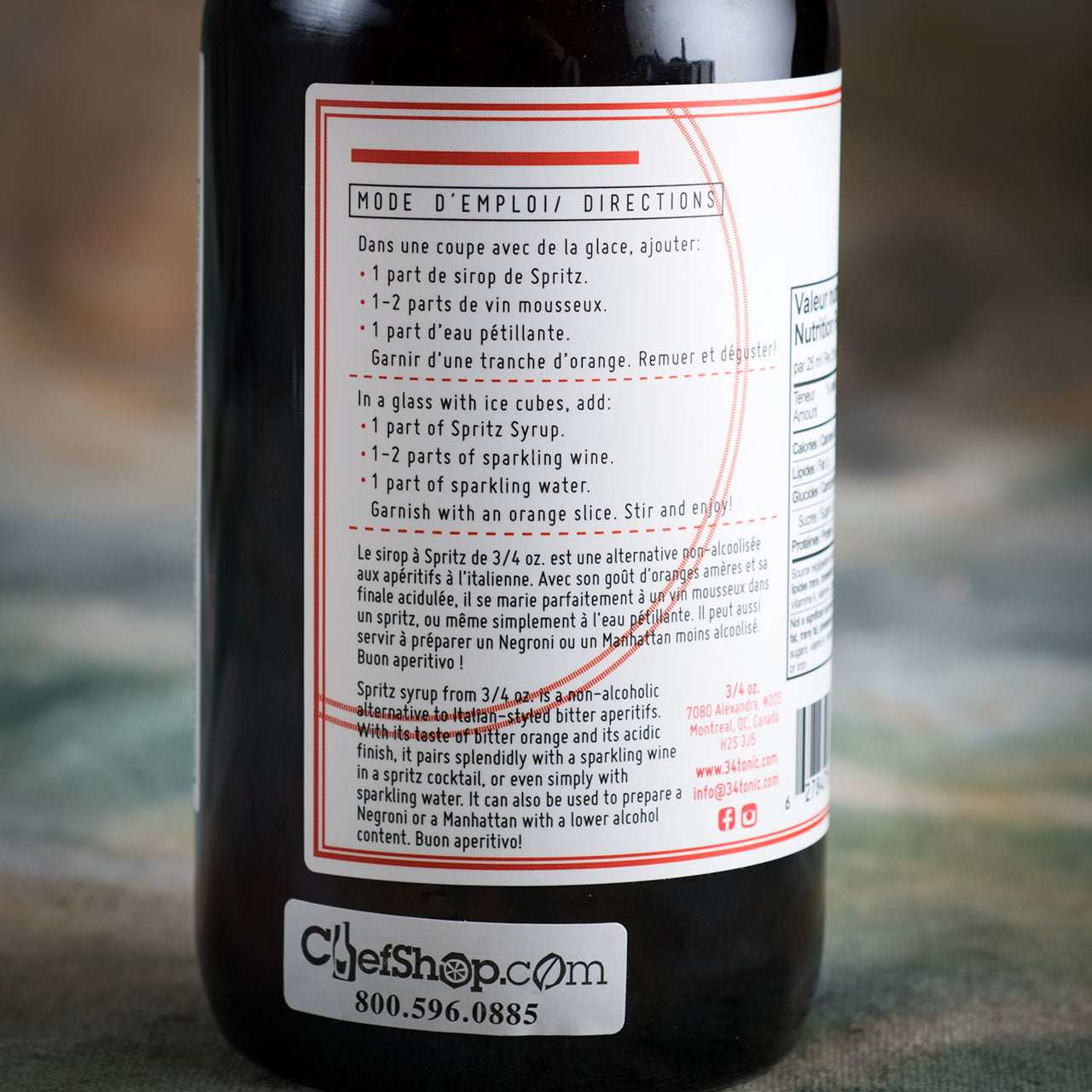 3 x 4 oz Handcrafted Spritz Canadian Syrup | Chef Shop – ChefShop.Com