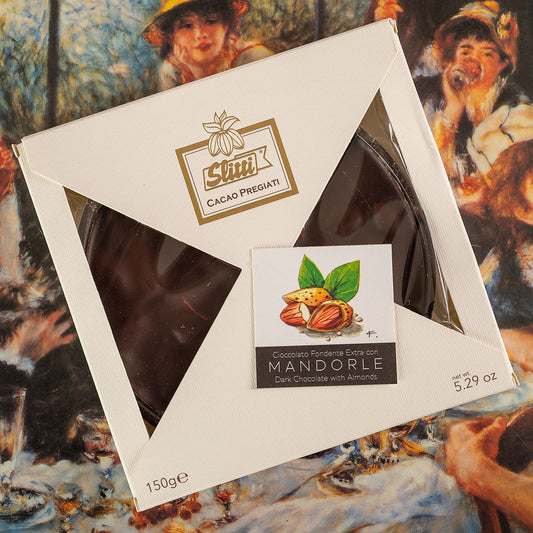 Slitti Dark Chocolate Disk with Almonds
