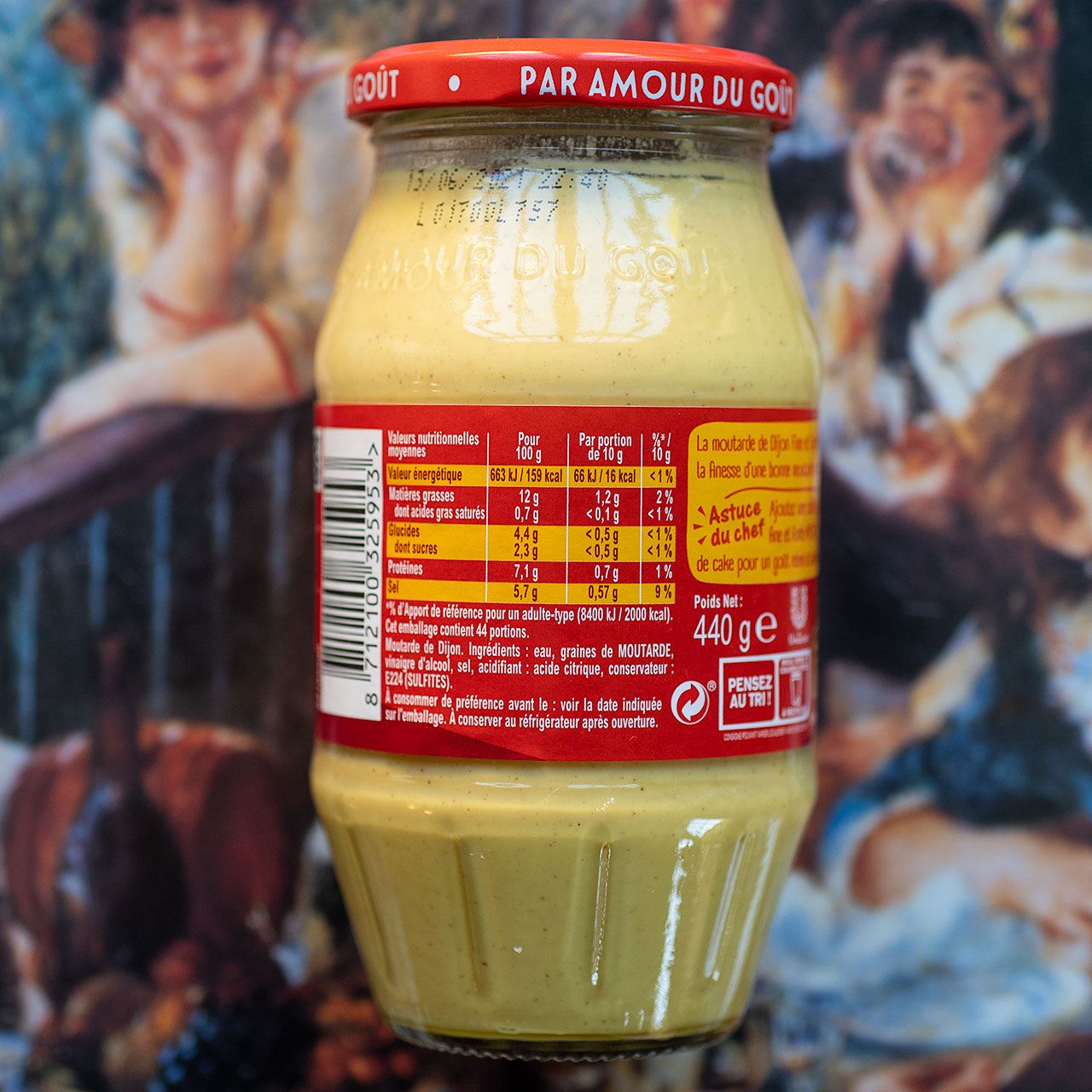 Amora French Traditional Mustard - 440g Jar | Chef Shop – ChefShop.Com