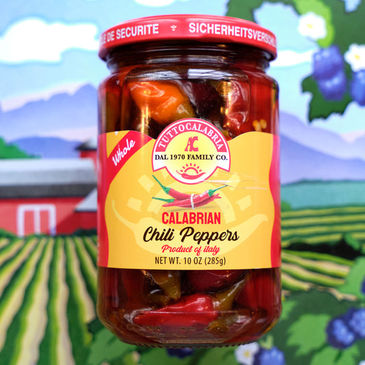 Hot Calabrian Cherry Chili Peppers in Oil