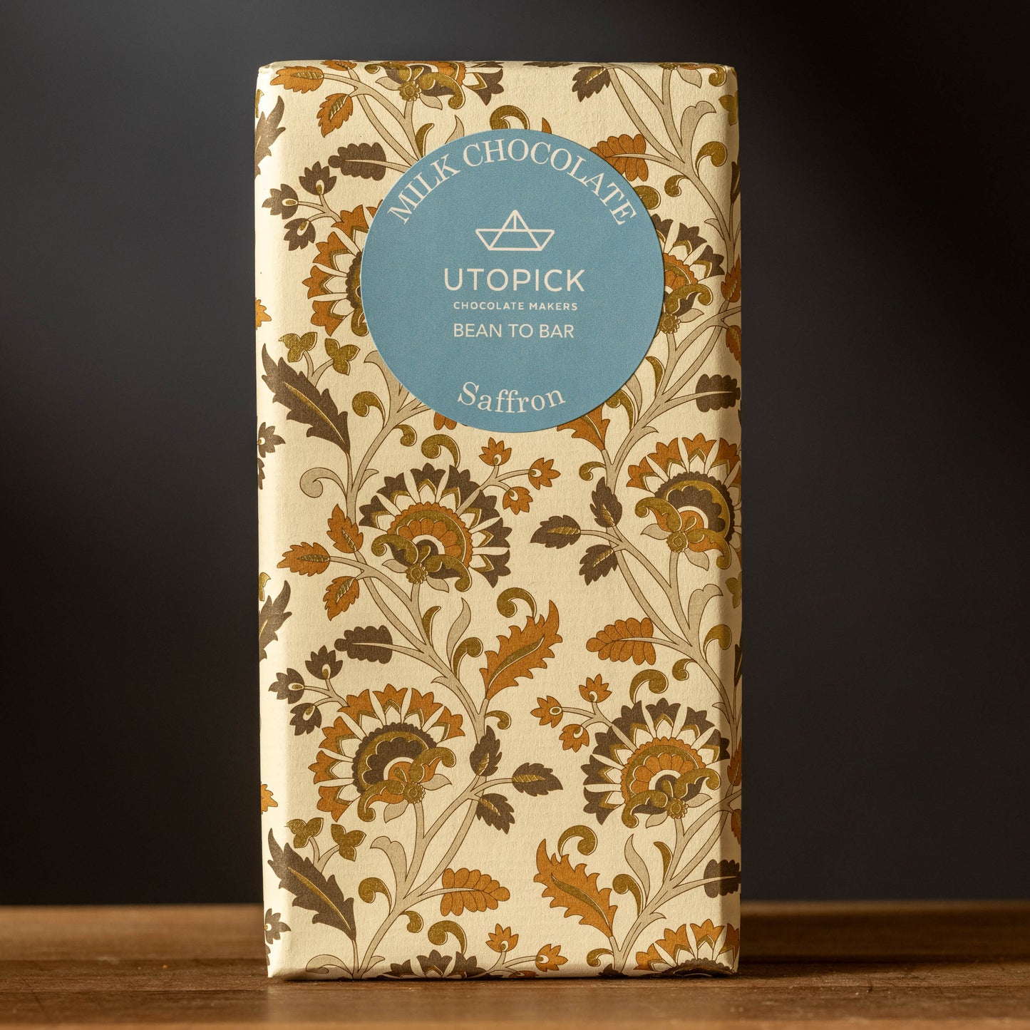 Utopick-56% Milk Chocolate Bar-Saffron