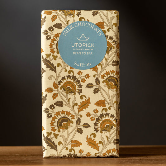 Utopick-56% Milk Chocolate Bar-Saffron
