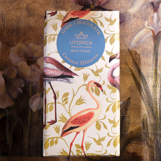 Utopick Coconut Hibiscus 70% Dark Chocolate Bar