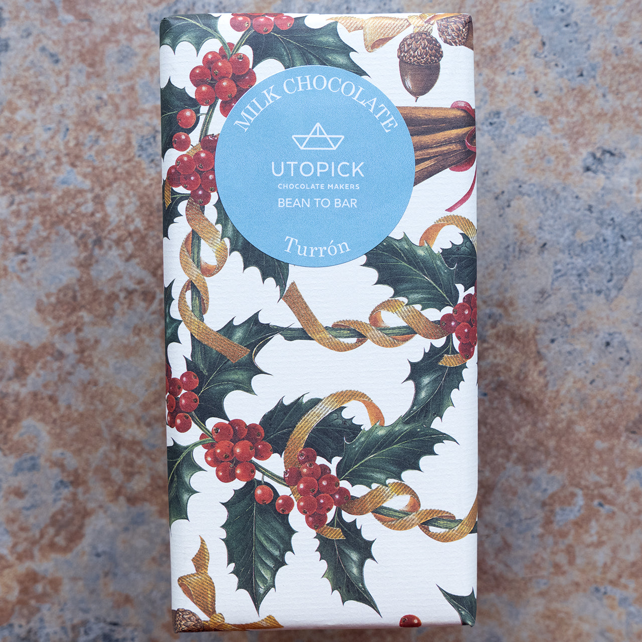 Utopick Turron Milk Chocolate Bar